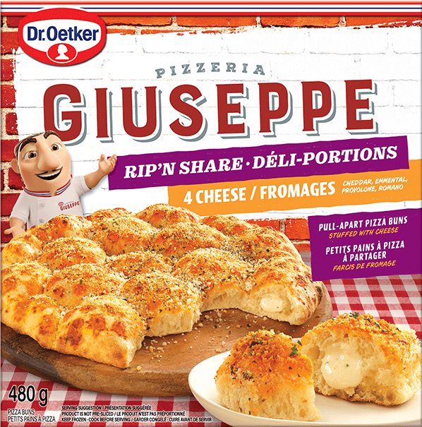 Rip 'N Share 4 Cheese pizza box